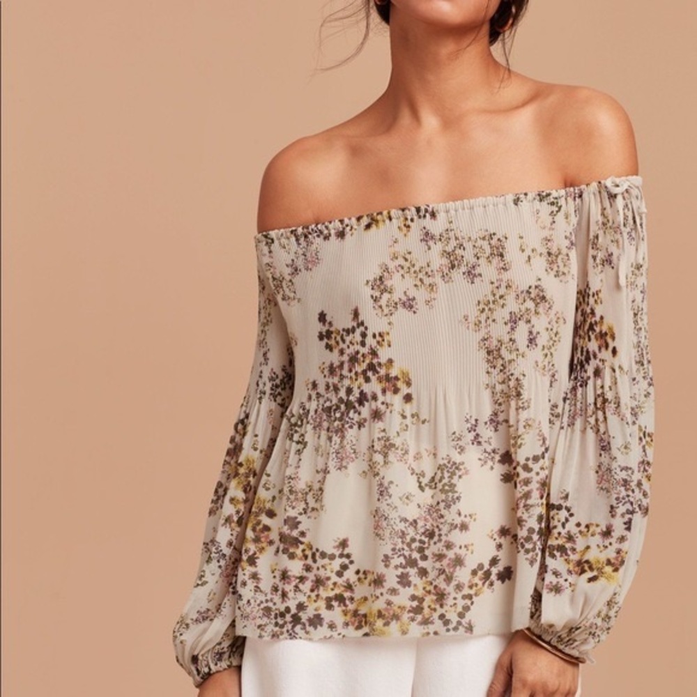 Aritzia Wilfred Pink Talence Blouse
